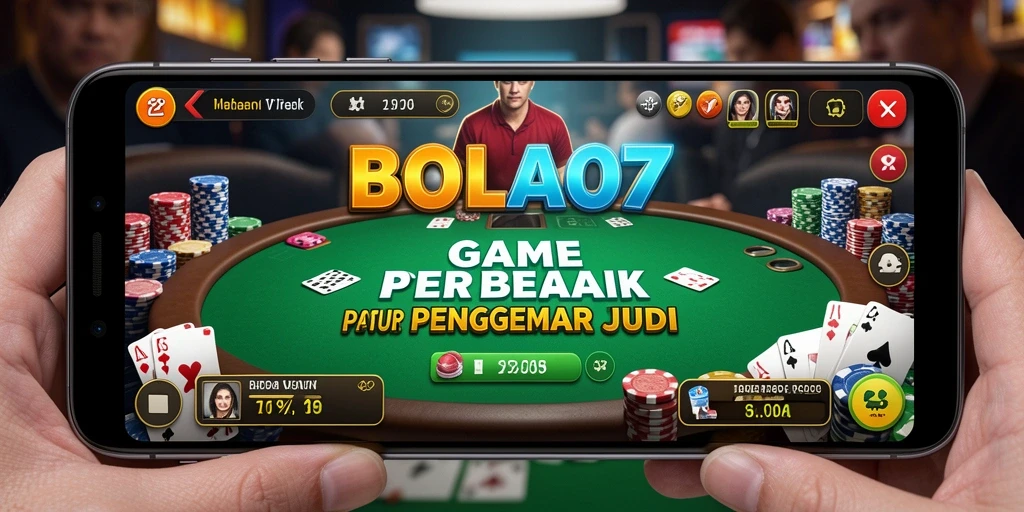 Gameplay BOLA07 menampilkan aksi Poker yang mendebarkan.