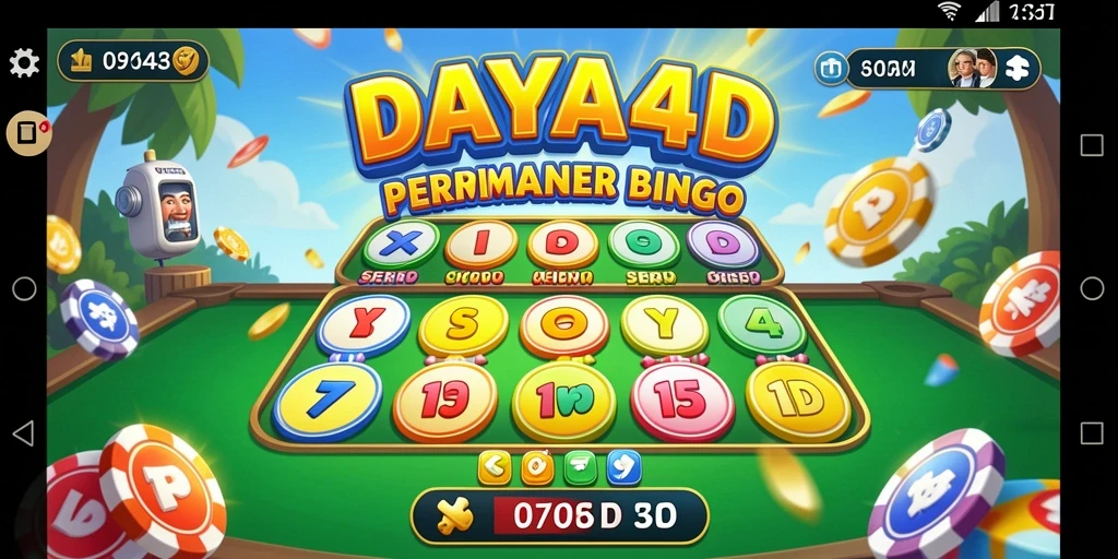 Screenshot utama DAYA4D menampilkan gameplay Bingo yang mengasyikkan.