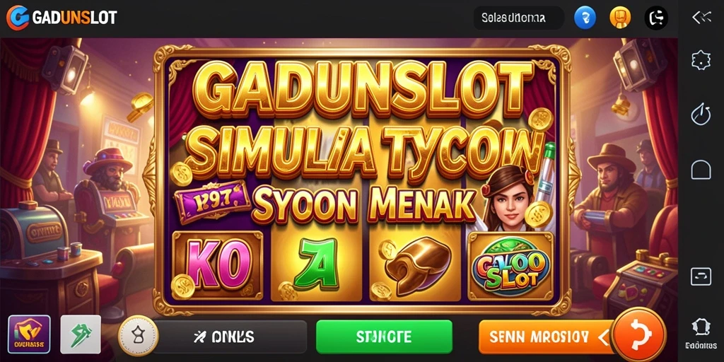 Gameplay seru GADUNSLOT saat mengelola kasino slot.