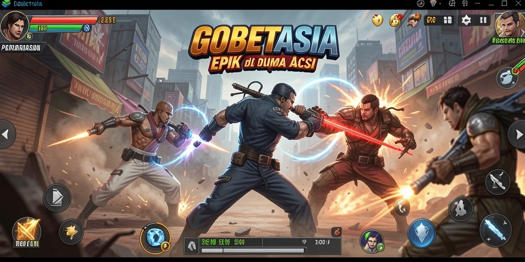 Tampilan gameplay GOBETASIA yang seru dalam pertarungan Fighting.