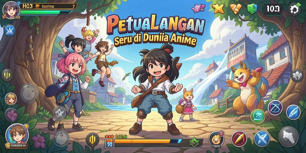 Tampilan menakjubkan dari gameplay H03 dengan karakter anime favorit.