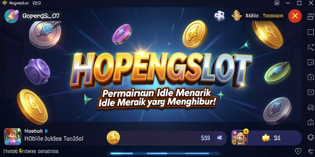 Tampilan utama gameplay HOPENGSLOT dengan mesin slot yang menarik.