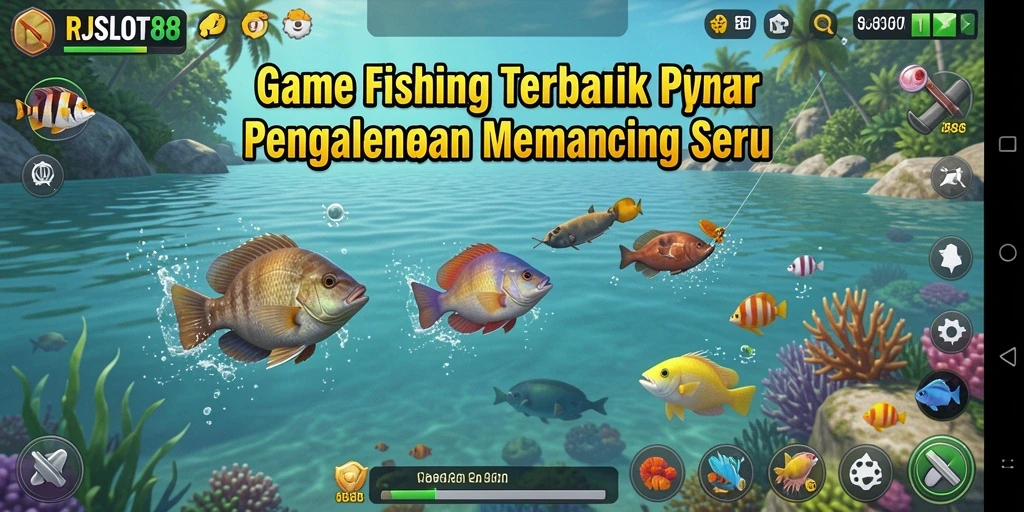 Gameplay RJSLOT88 yang menampilkan pengalaman memancing seru.