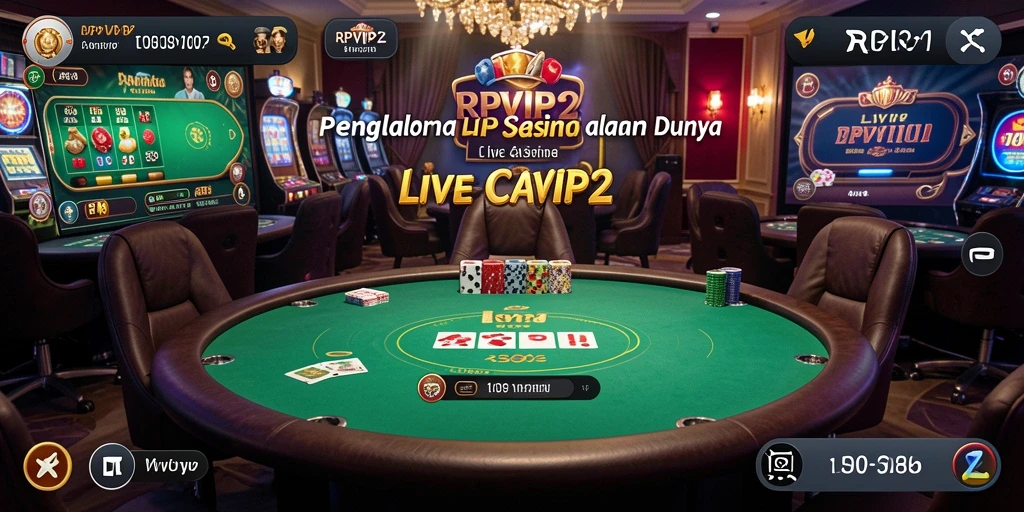 Screenshot RPVIP2 menampilkan dealer langsung dan gameplay seru.