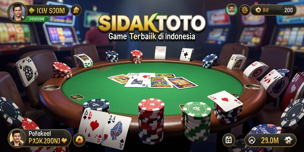 Tampilan gameplay Poker yang seru di SIDAKTOTO.