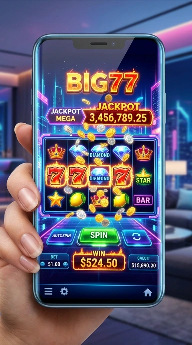Pengguna sedang mengunduh APK dari big77 dengan cepat dan mudah.